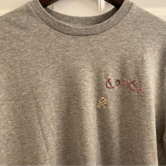 Coach Diary T-Shirt - NWT - Men’s Size Small - Heather Grey - Picture 4 of 12